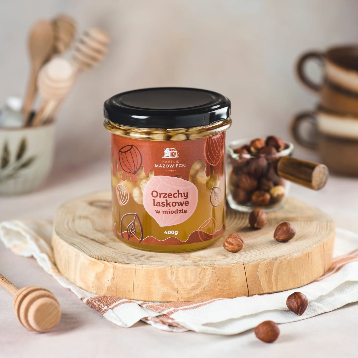 Orzechy laskowe w miodzie