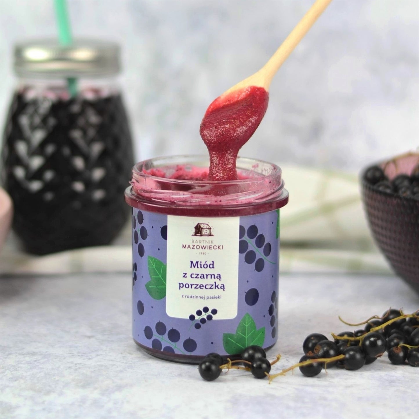 Miód z czarną porzeczką